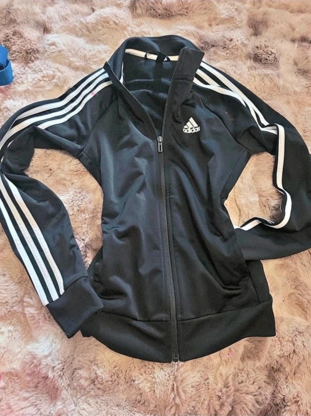 adidas Track Jacket in Black & White